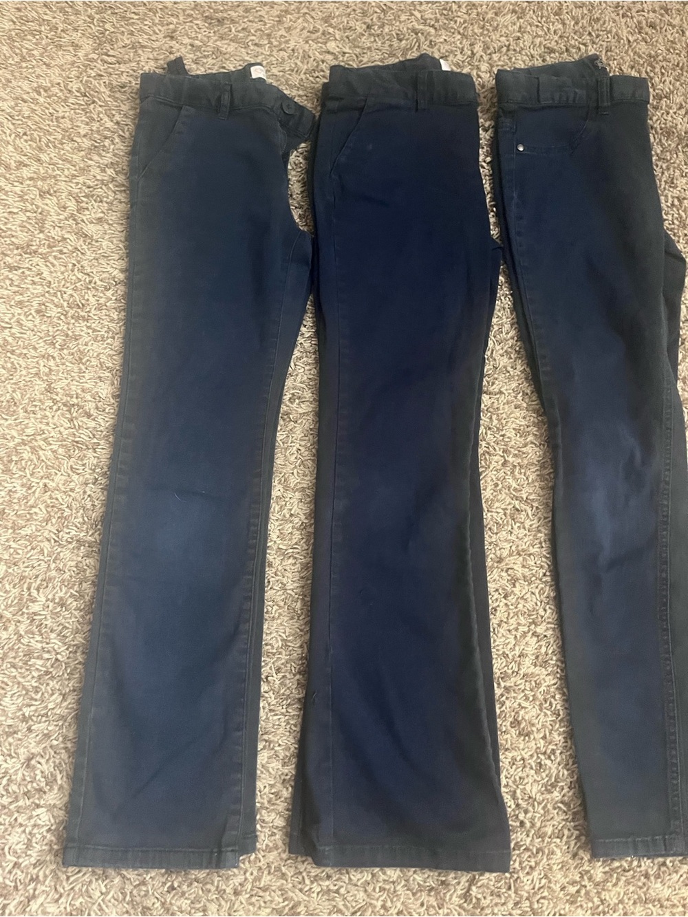 Lot of 3 Girls size 10 navy pants